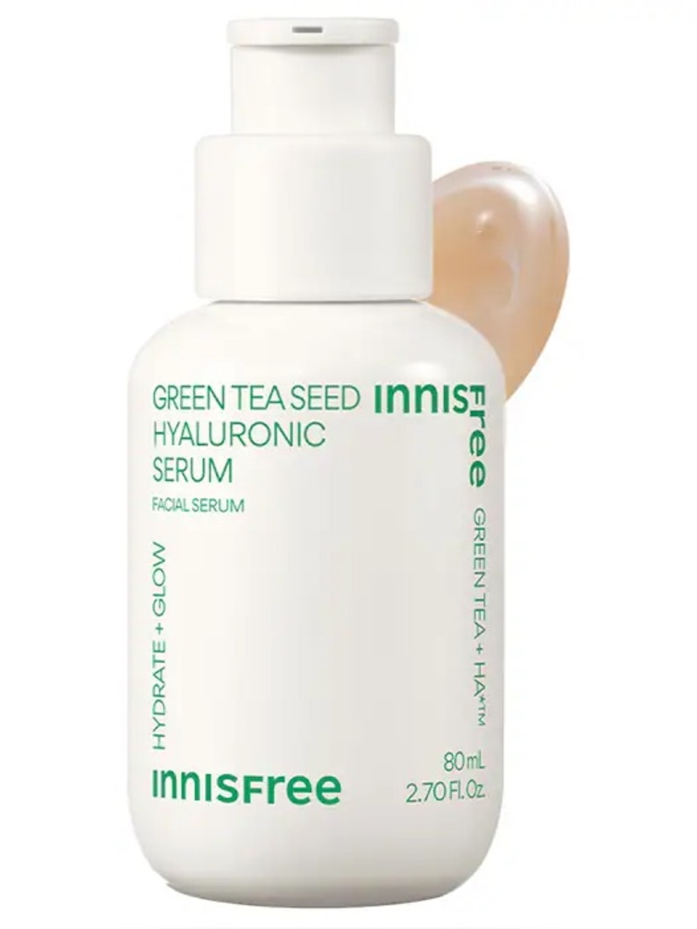innisfree Green Tea Hyaluronic Acid + Niacinamide Refillable Serum